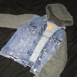 Hollister denim hoodie